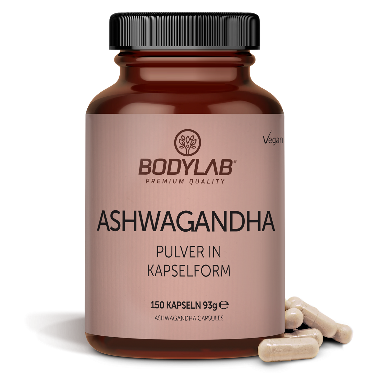 Ashwagandha Pulver in Kapselform (150 Kapseln)