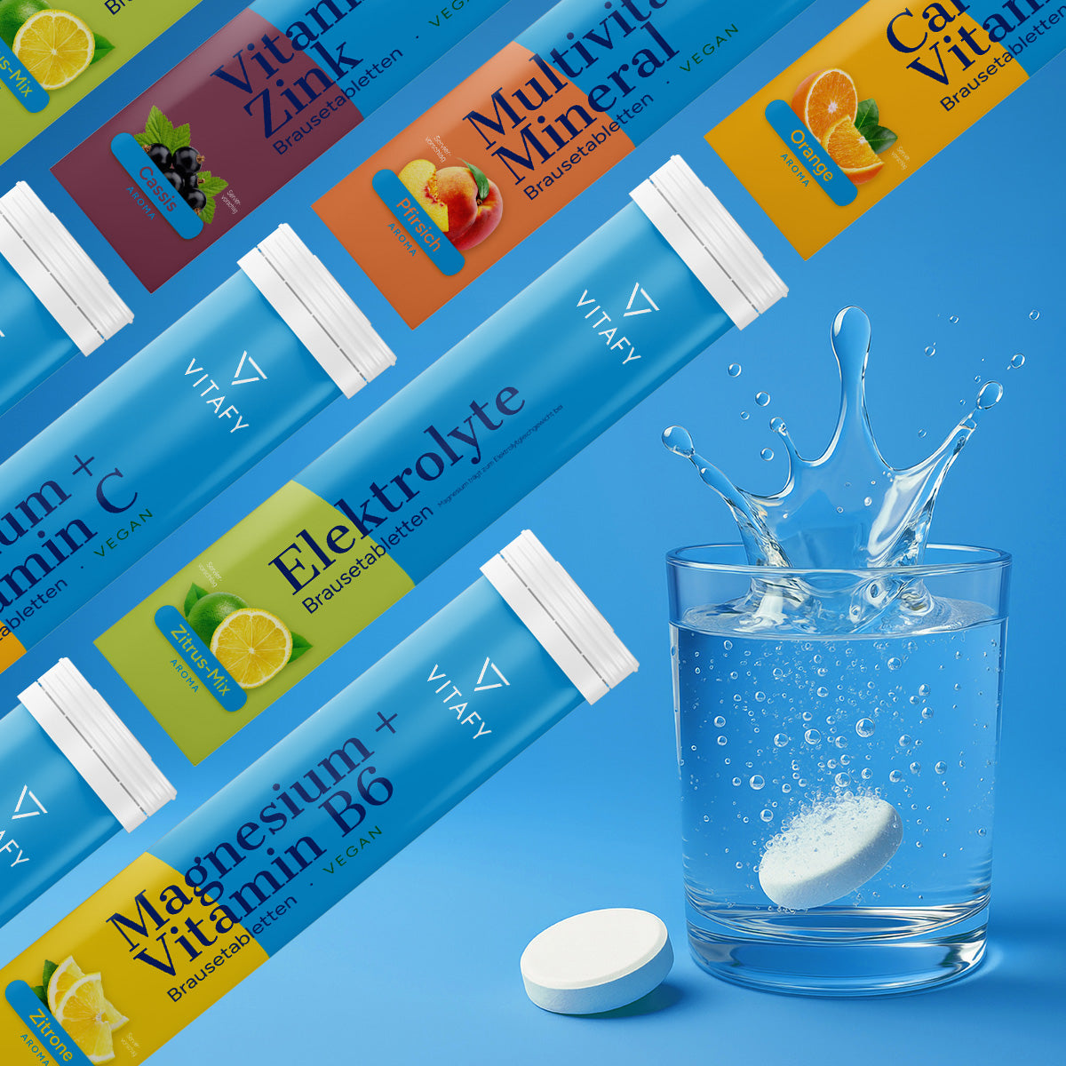 Vitamin C + Zink - Cassis (20 Brausetabletten)