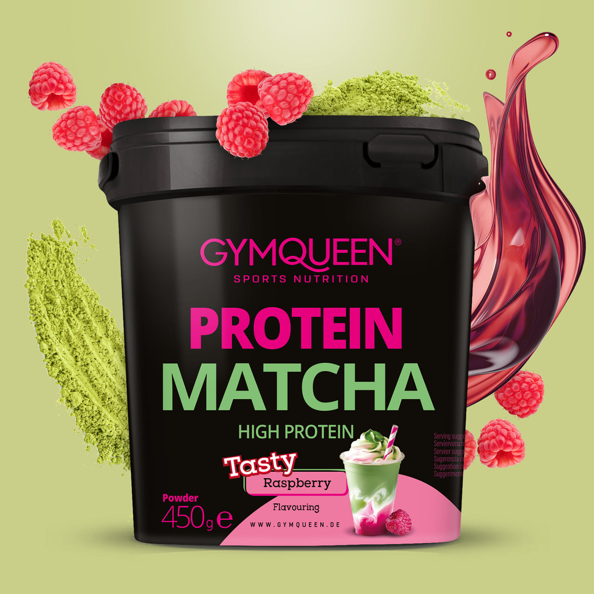 Protein Matcha Raspberry (450g)