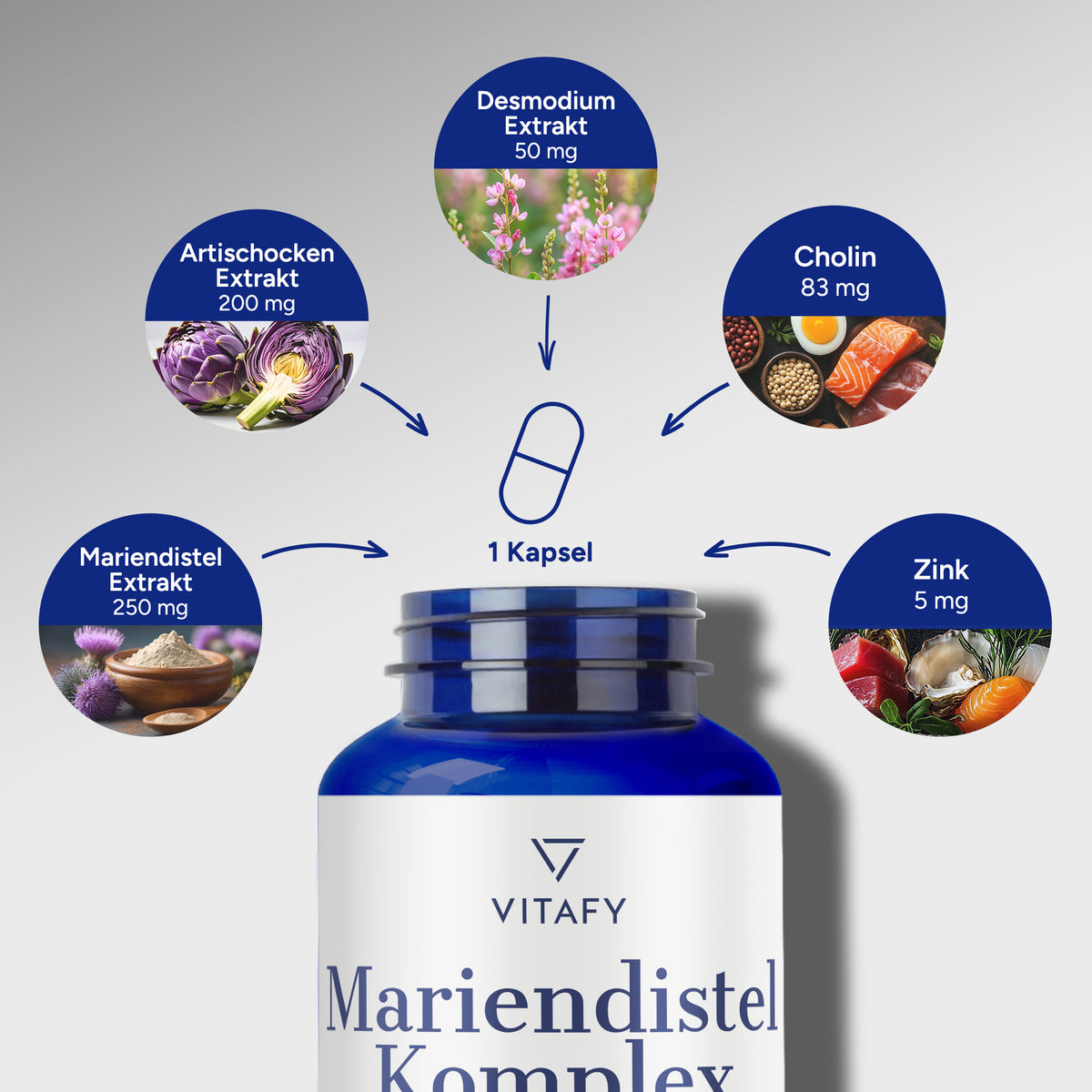 Mariendistel Komplex Kapseln (60 Kapseln)