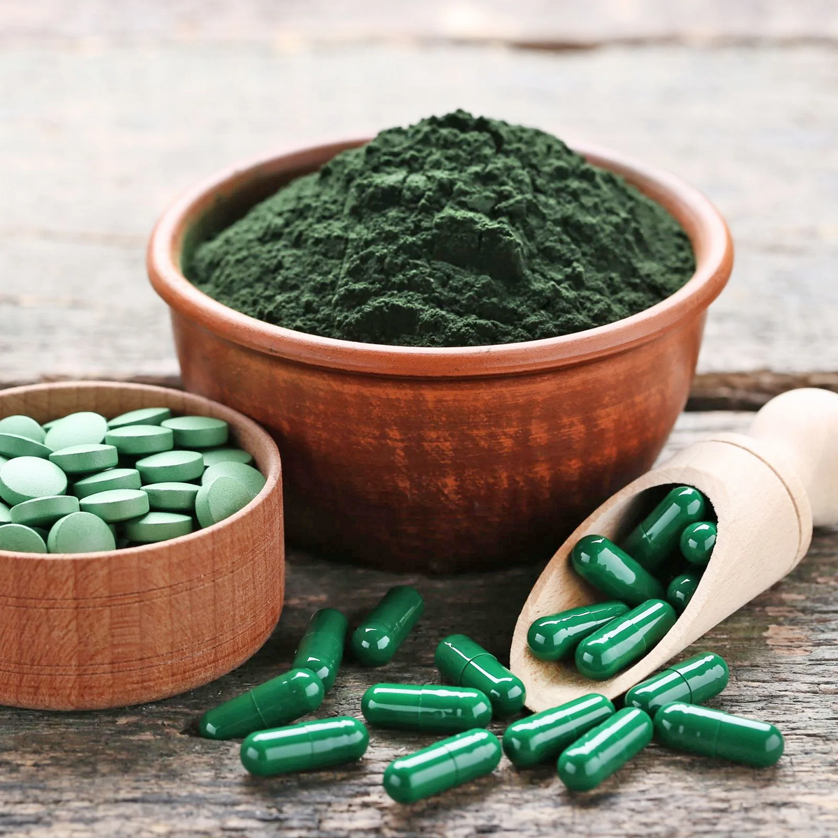 Chlorella & Spirulina Algen Tabletten Bio (400 Tabletten)