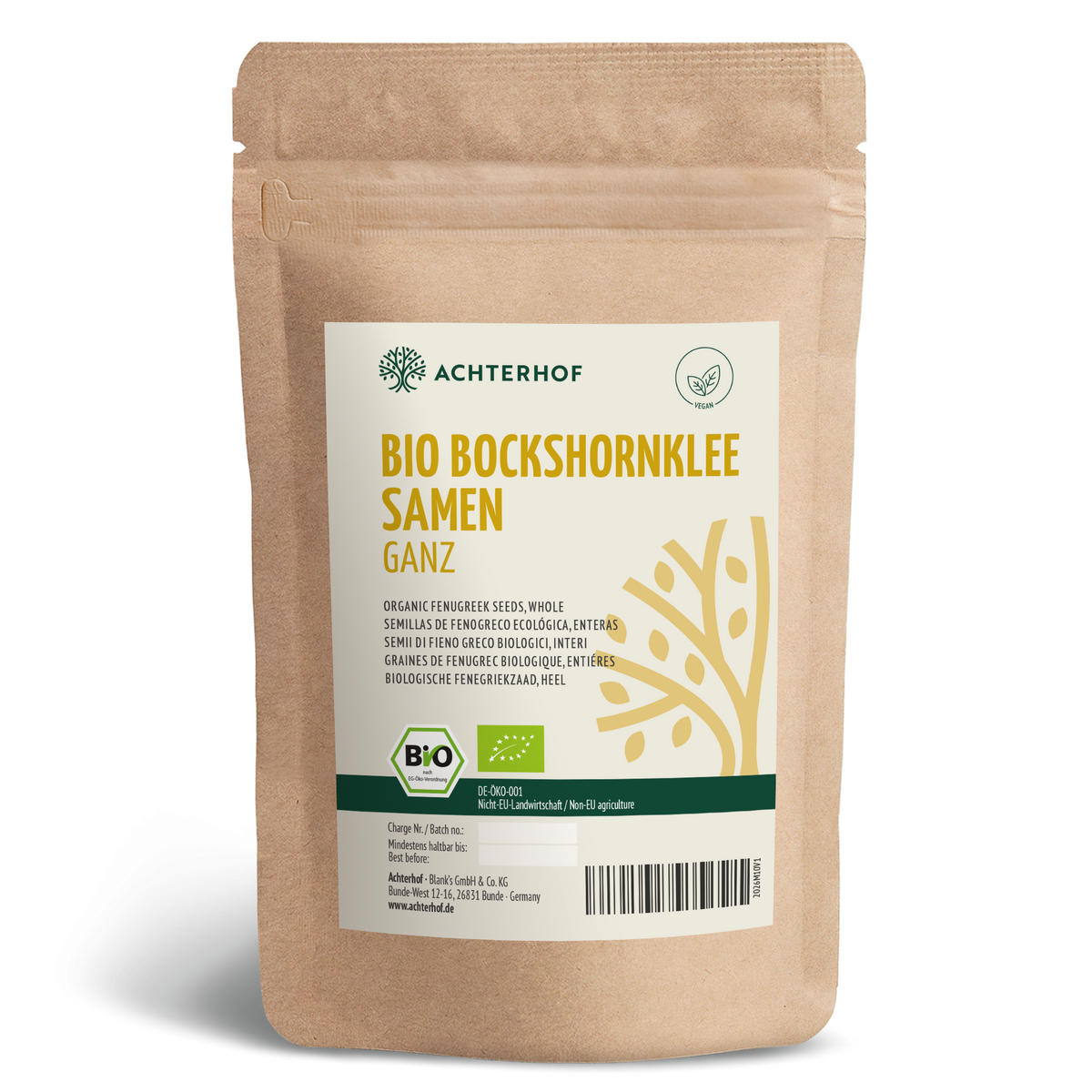 Bockshornkleesamen ganz Bio (500g)