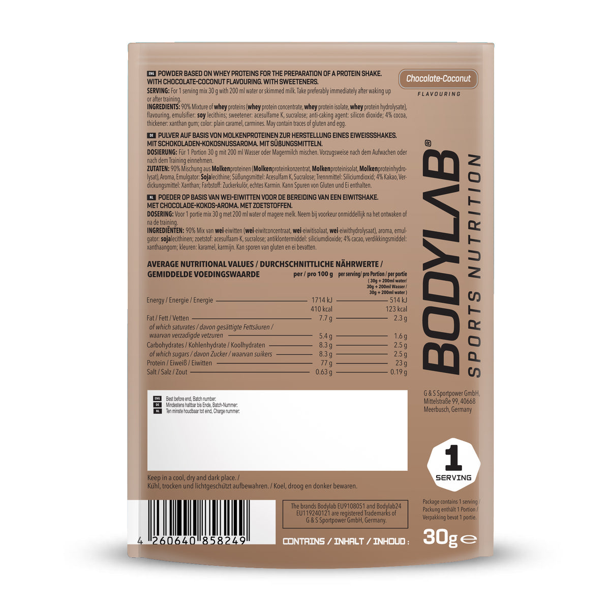 Whey Protein Probierbox 2 (8 Proben je 30g)