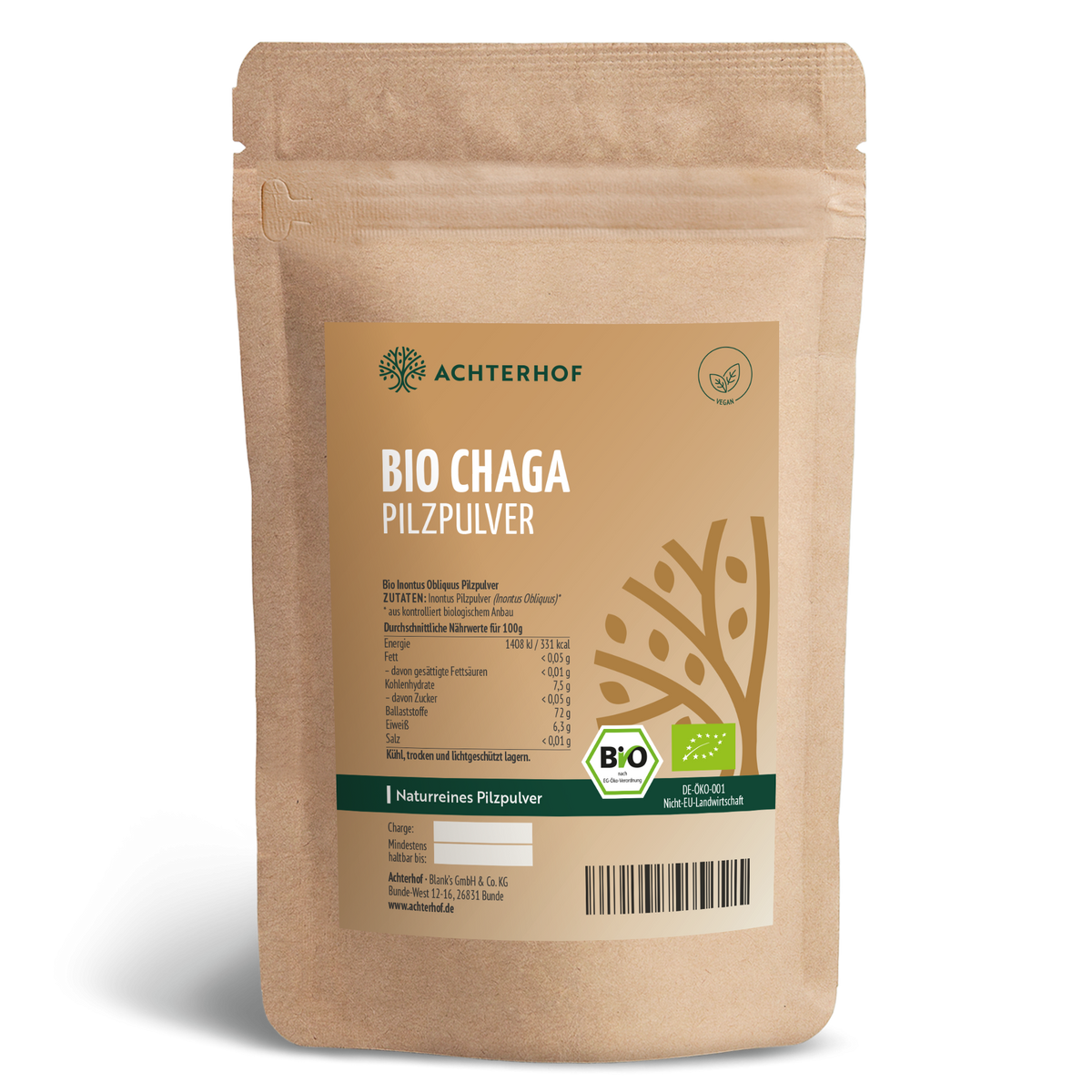 Bio Chaga Pilzpulver (100g)