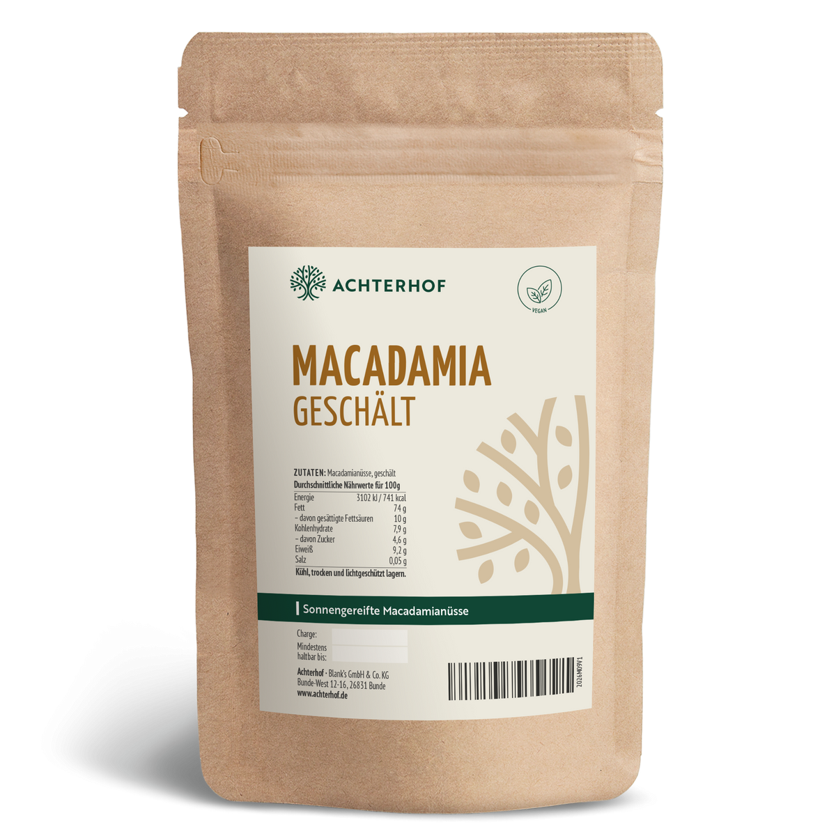 Macadamianüsse geschält (250g)