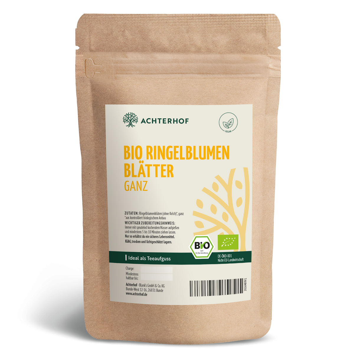 Ringelblumenblüten ohne Kelch ganz Bio (500g)