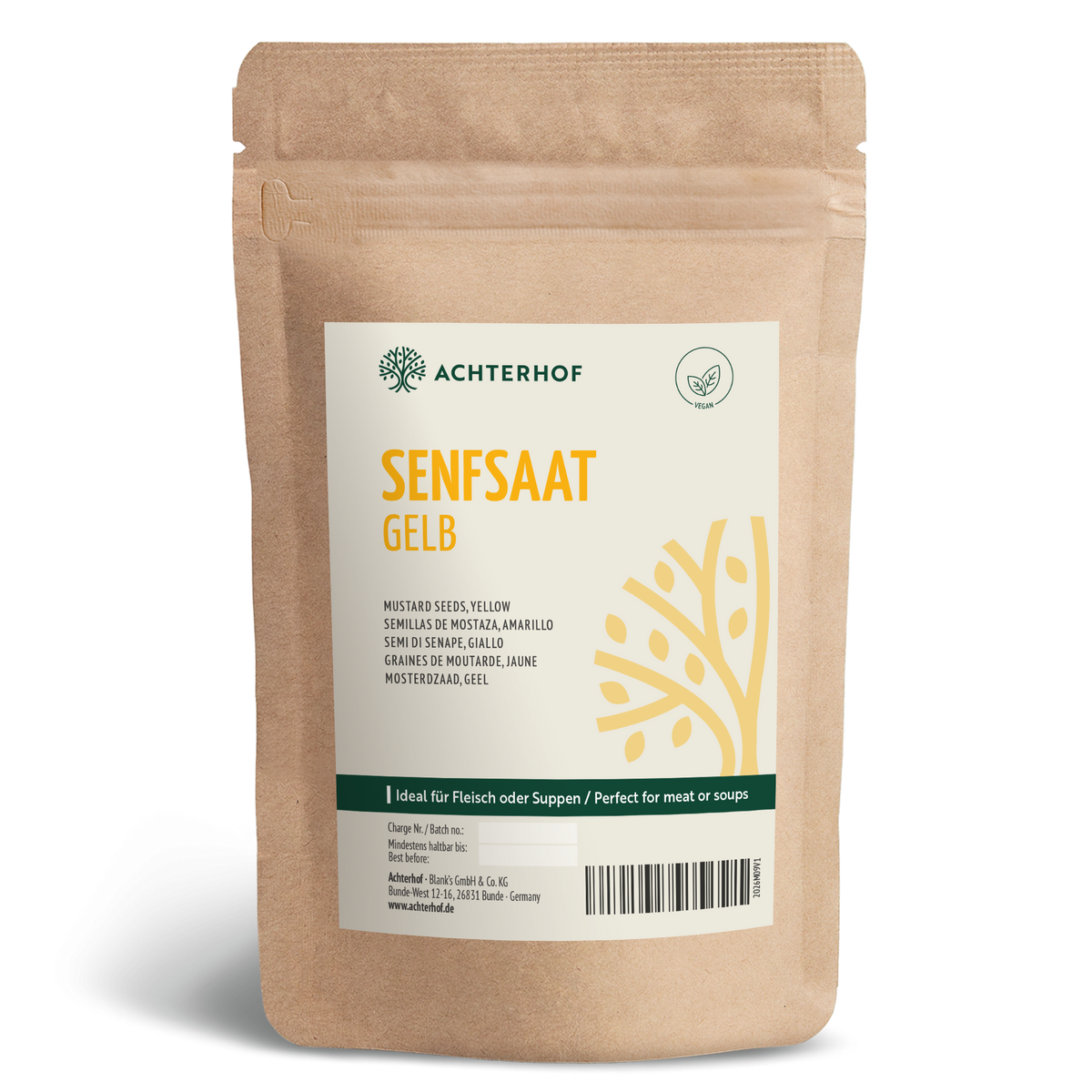 Senfsaat gelb ganz (1000g)