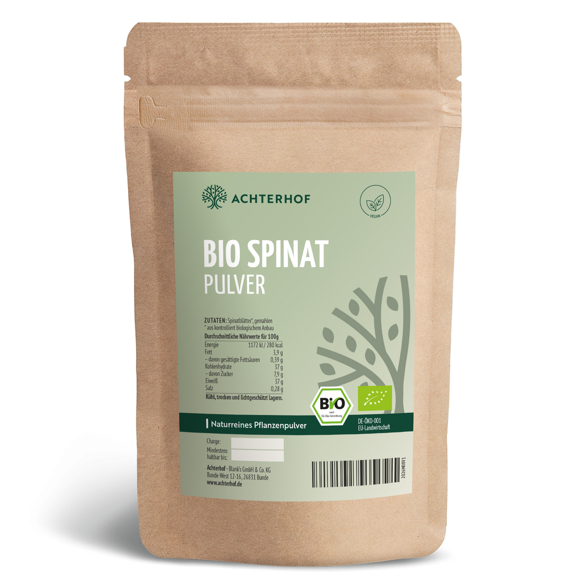 Spinat Pulver Bio (500g)