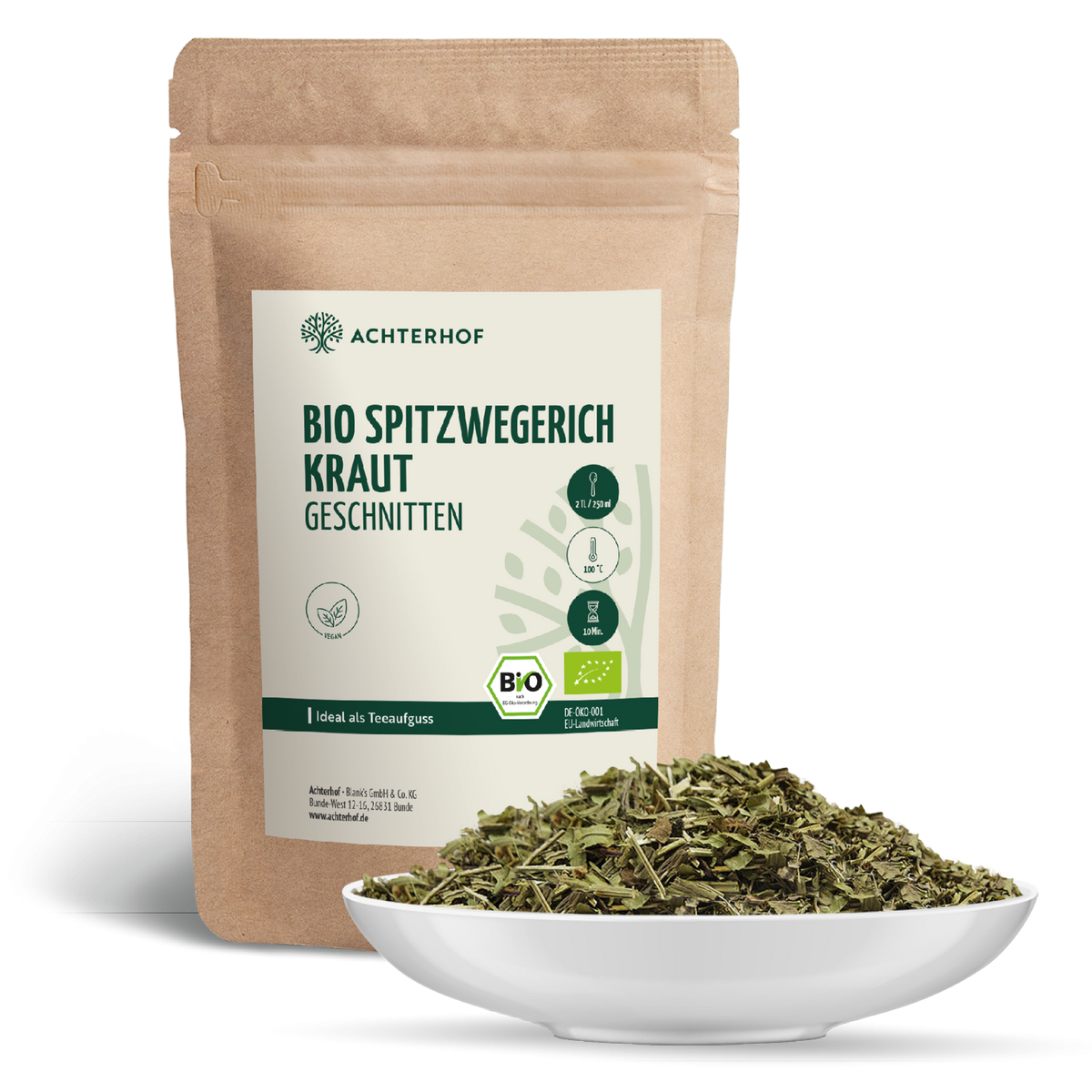 Spitzwegerichkraut geschnitten Bio (100g)