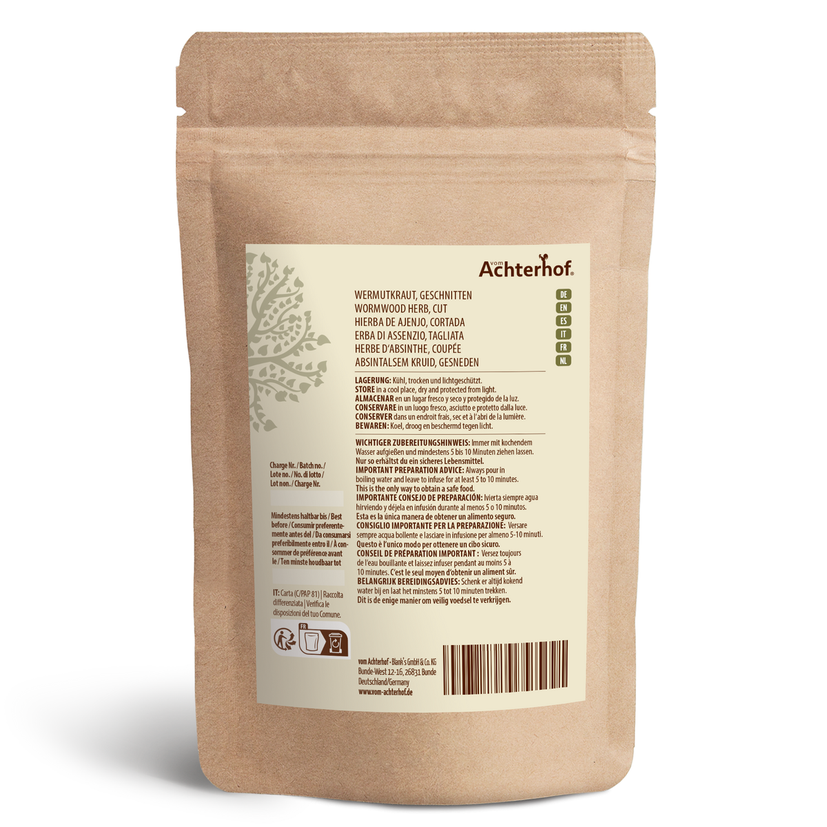 Wermutkraut geschnitten (250g)