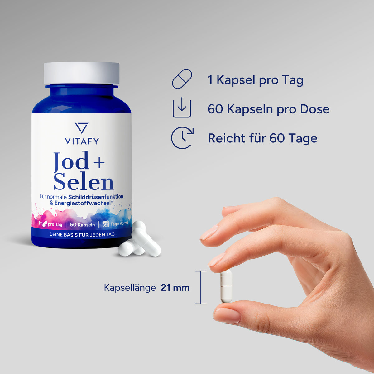 Jod + Selen (60 Kapseln)