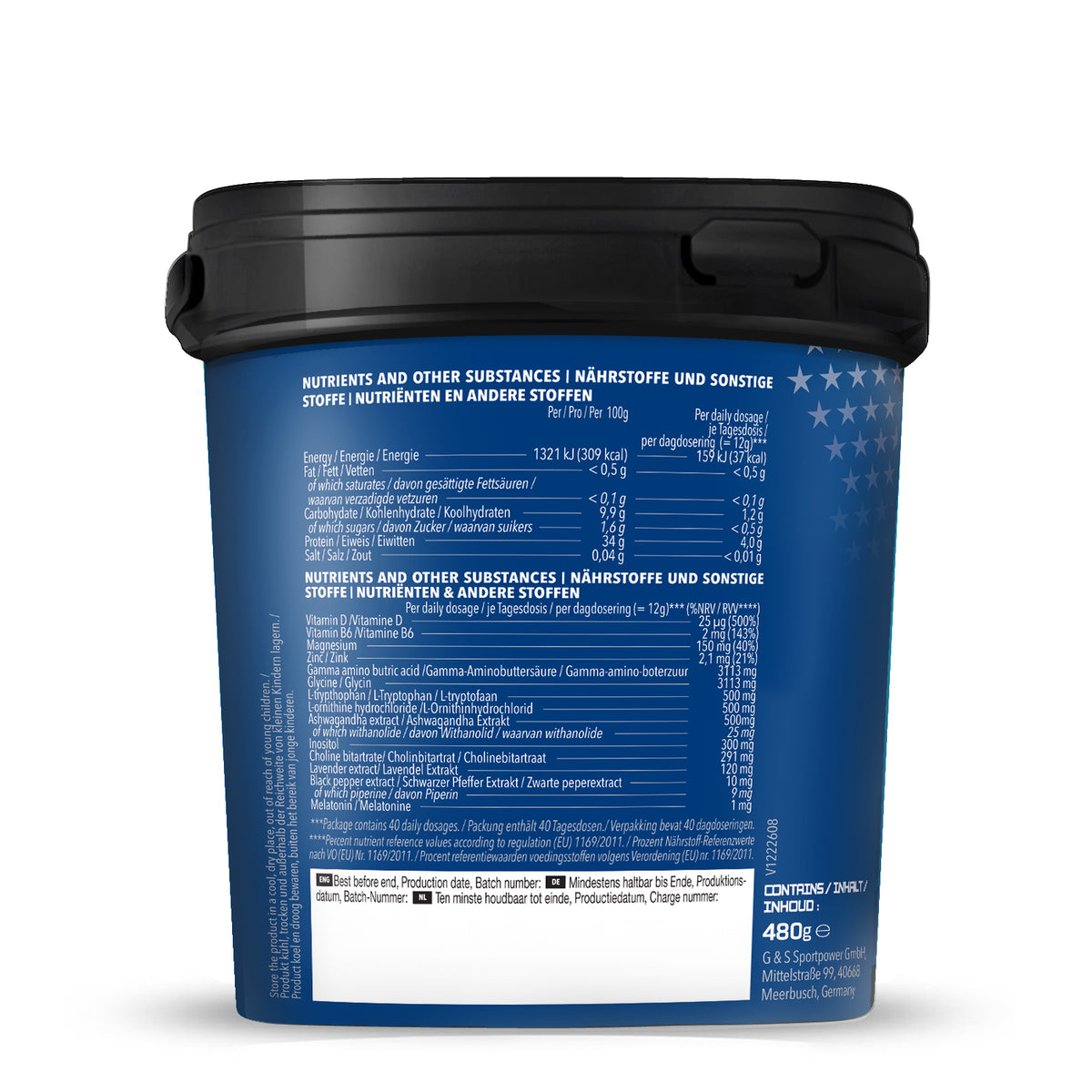 Pro Sleep - Muscle Recovery & Night Rest - Fruit Mix Flavor (480g)
