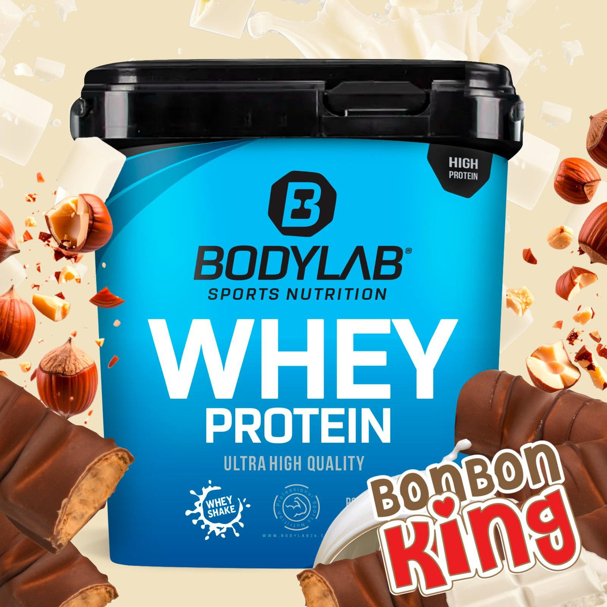 Whey Protein (1000g) Chunky Milk Chocolate Hazelnut Wafer