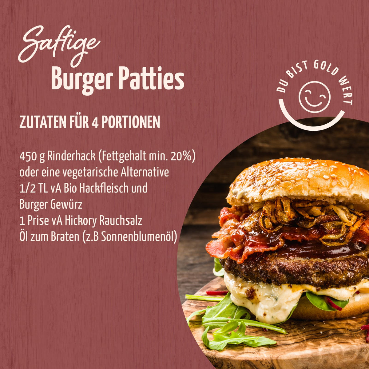 Burger Gewürzzubereitung Bio (52g)