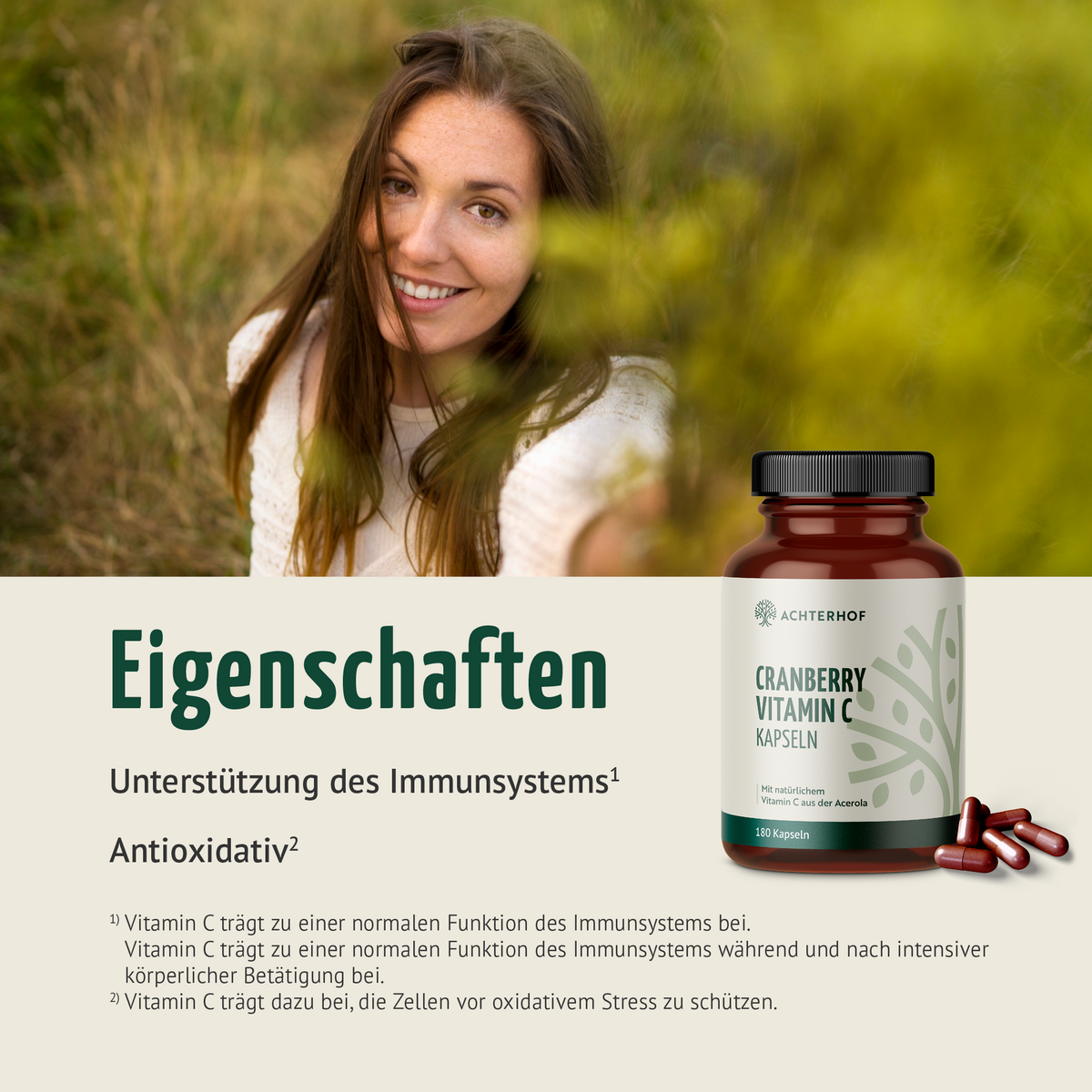Cranberry Vitamin C Kapseln (180 Kapseln)