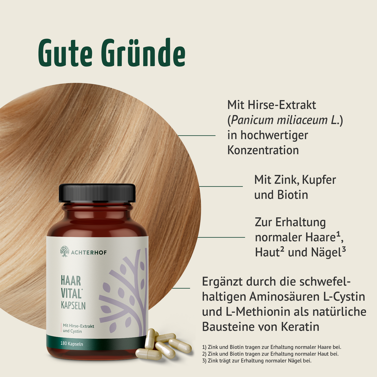 Haar Vital Kapseln (180 Kapseln)