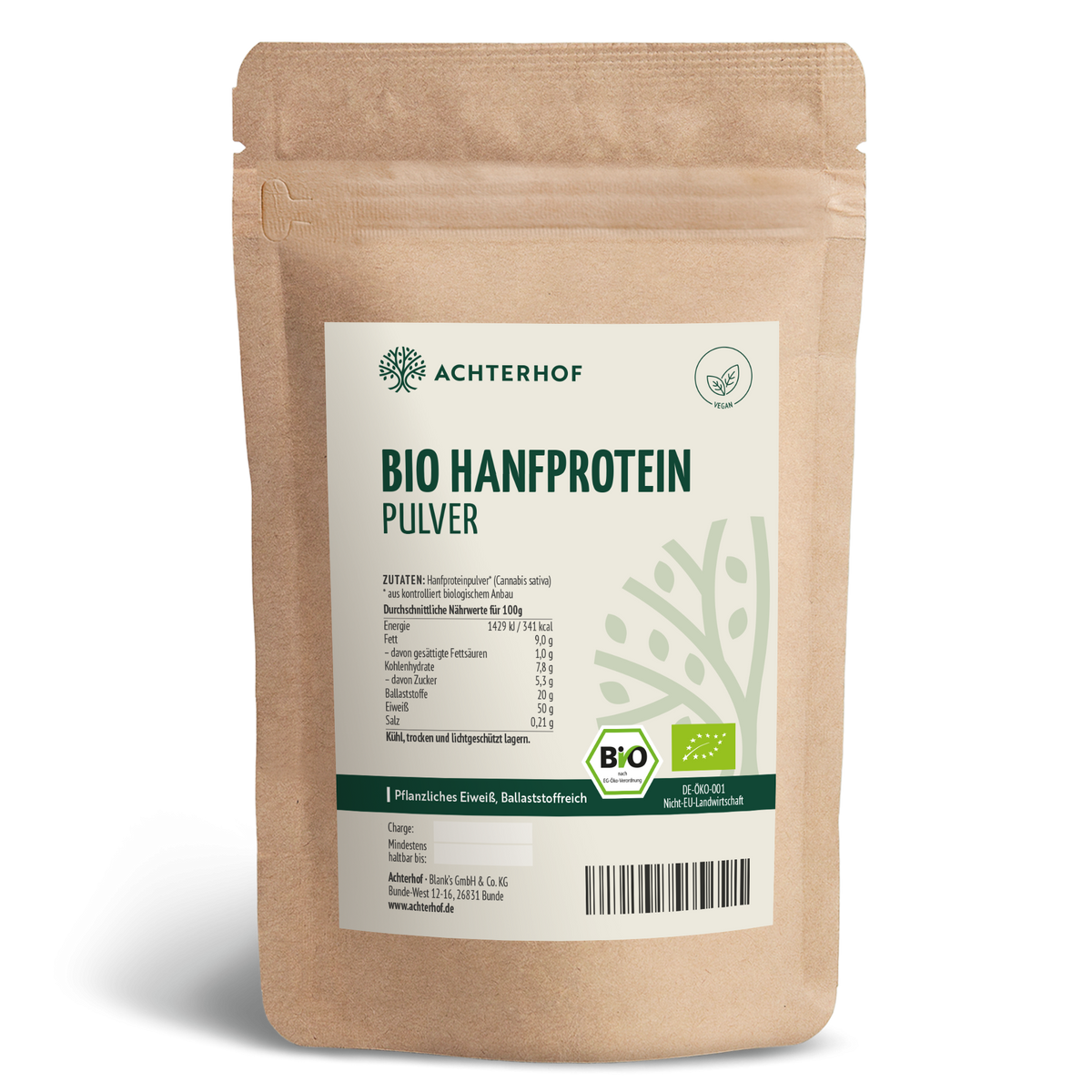 Bio Hanfprotein Pulver (250g)
