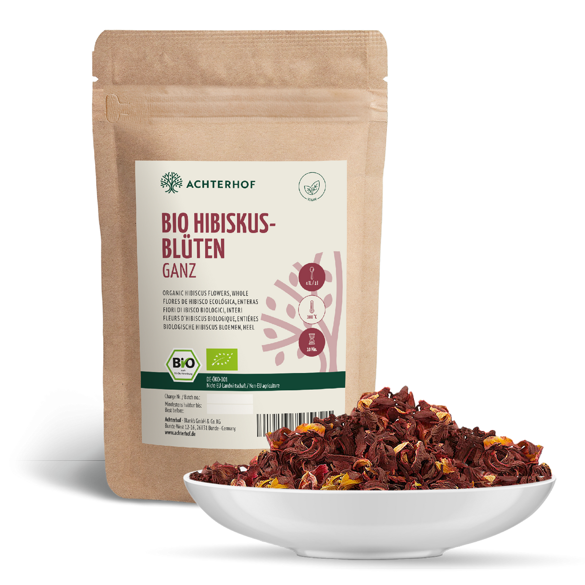 Bio Hibiskusblüten ganz (250g)