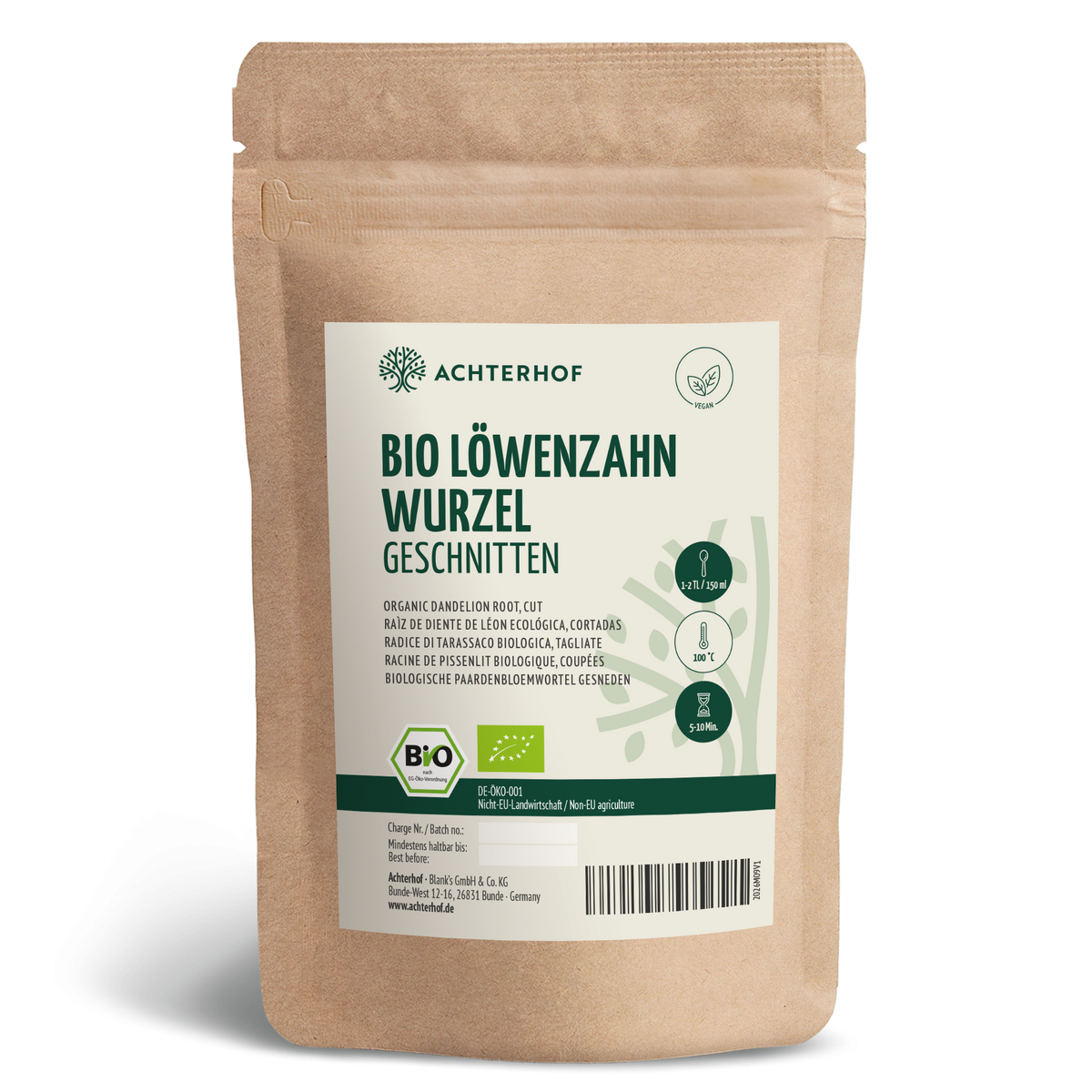 Löwenzahnwurzel geschnitten Bio (500g)
