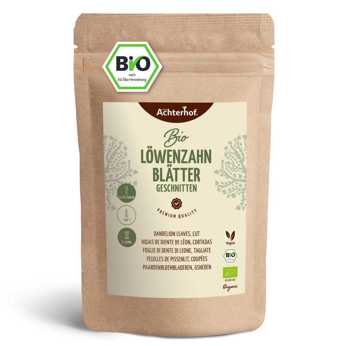 Löwenzahnblätter geschnitten Bio (100g)