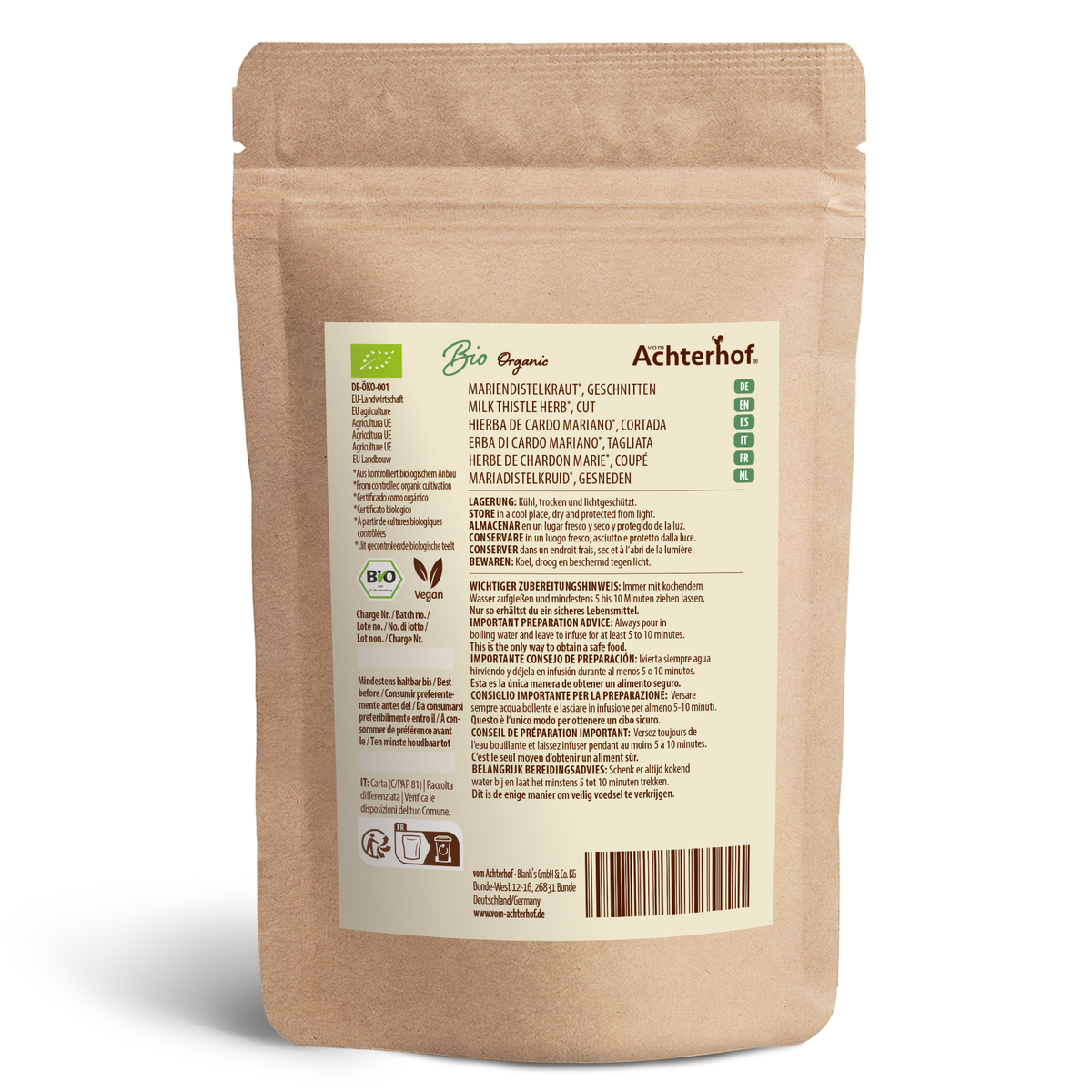 Mariendistelkraut geschnitten Bio (500g)