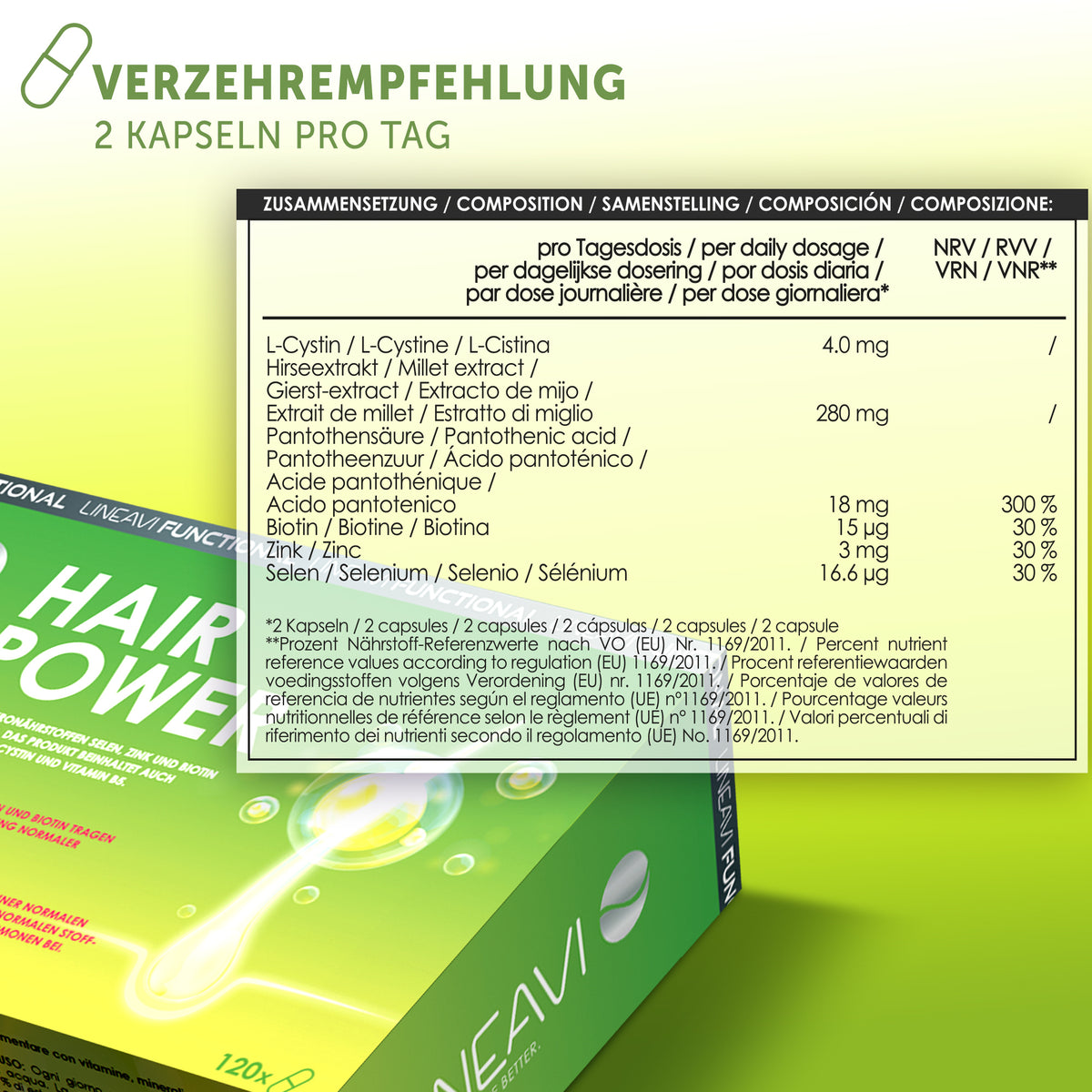 Haarkraft 2-Monatspackung (120 Kapseln)