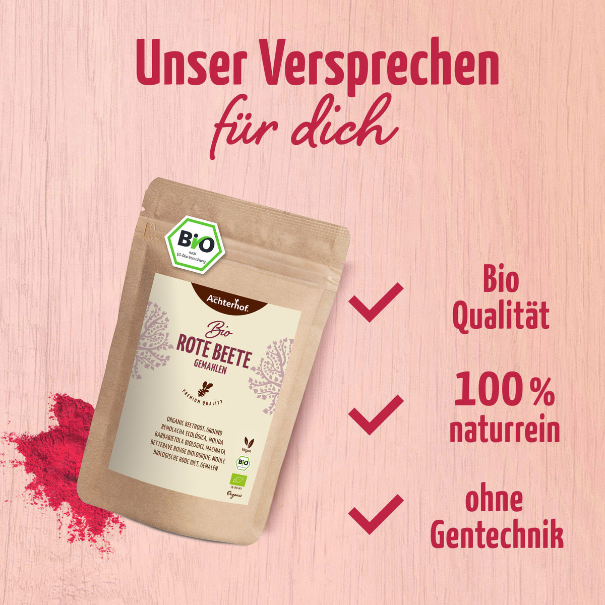 Rote Beete gemahlen Bio (250g)