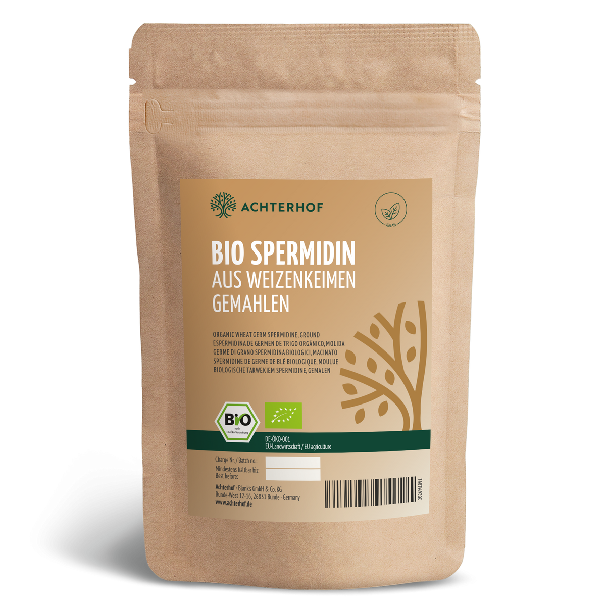 Spermidin aus Weizenkeimen Bio (150g)